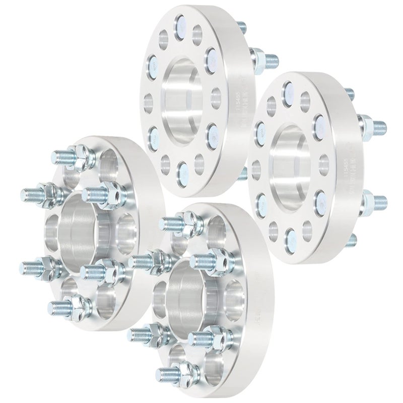 SCITOO 4X 1 بوصة فواصل العجلات المركزية 6x45 إلى 6x45 6x114.3 مم 6 مسامير 12x1.25 تناسب 2005-2014 لفرونتير 2005-2014 لبايثفايندر